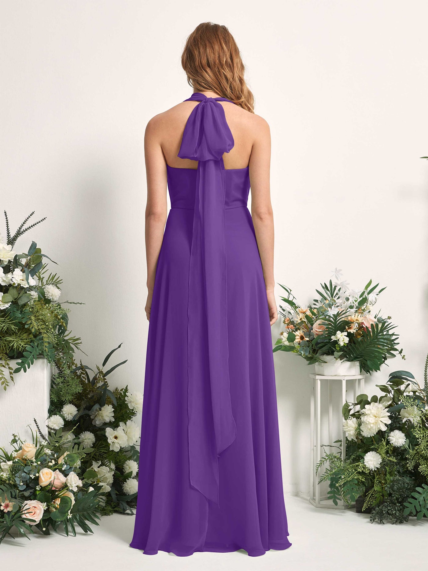 Carlyna Robe de demoiselle d'honneur Trapèze Col coeur Longueur ras du sol Régence #couleur_r-gence