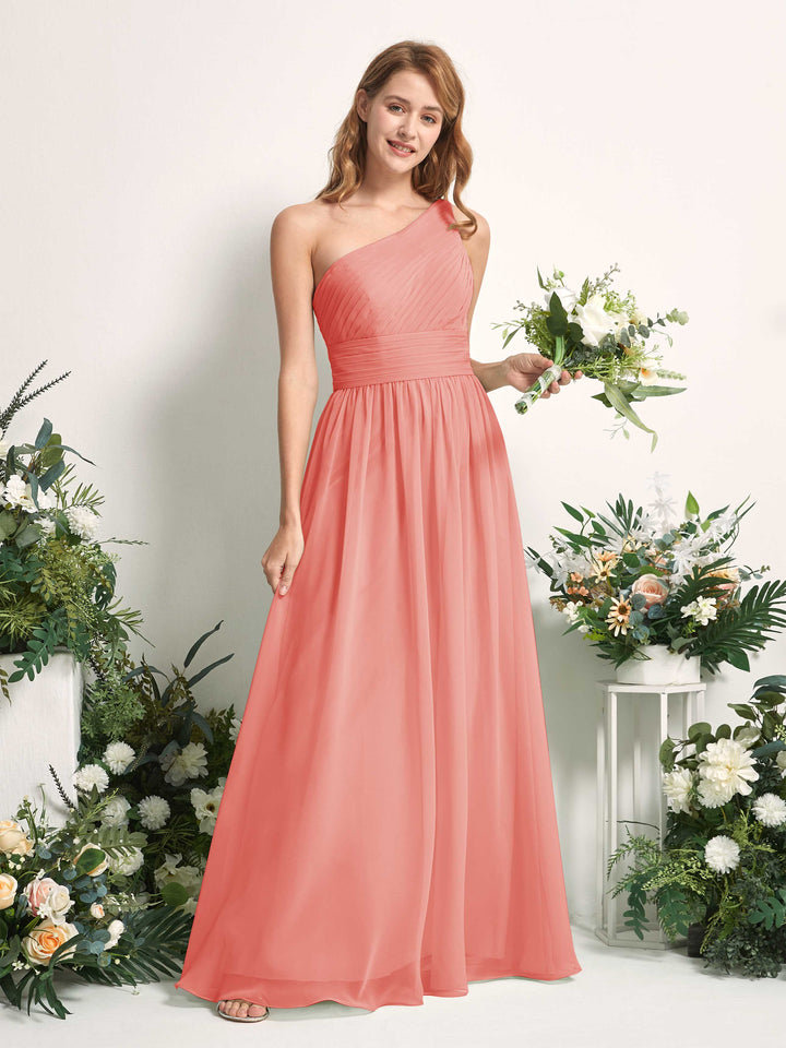 Carlyna Robe Trapèze Asymétrique Longueur ras du sol Mousseline Demoiselle d&