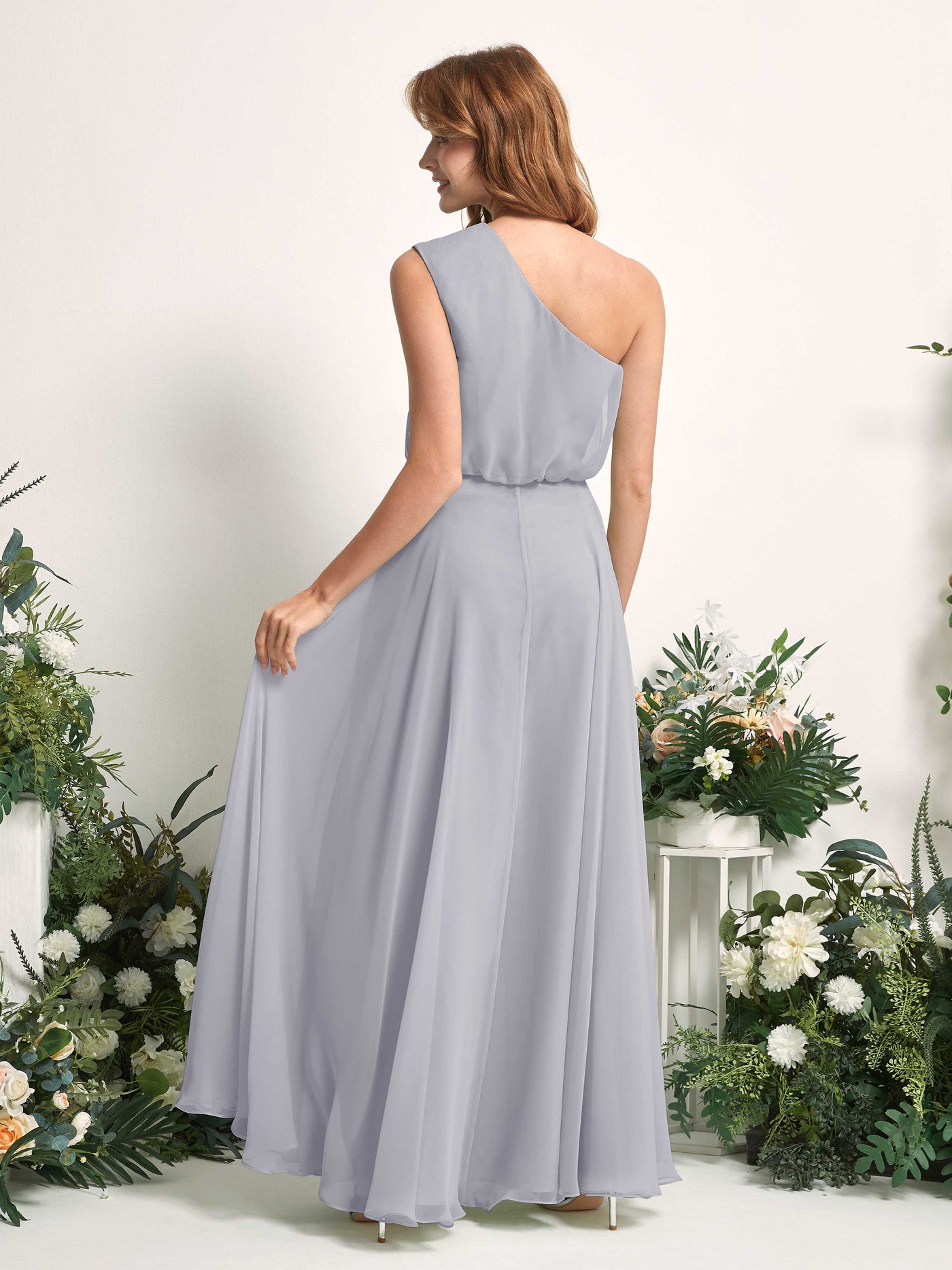 Carlyna Robe Trapèze Asymétrique Longueur Sol Robes de Demoiselle d'Honneur Lavande Poudrée #couleur_lavande-poudr-e